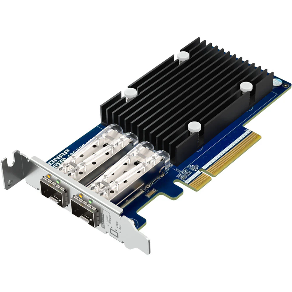 QNAP QXG-10G2SF-X710 2-Port 10G SFP+ PCIe 3.0 Network Adapter Card - Image 2
