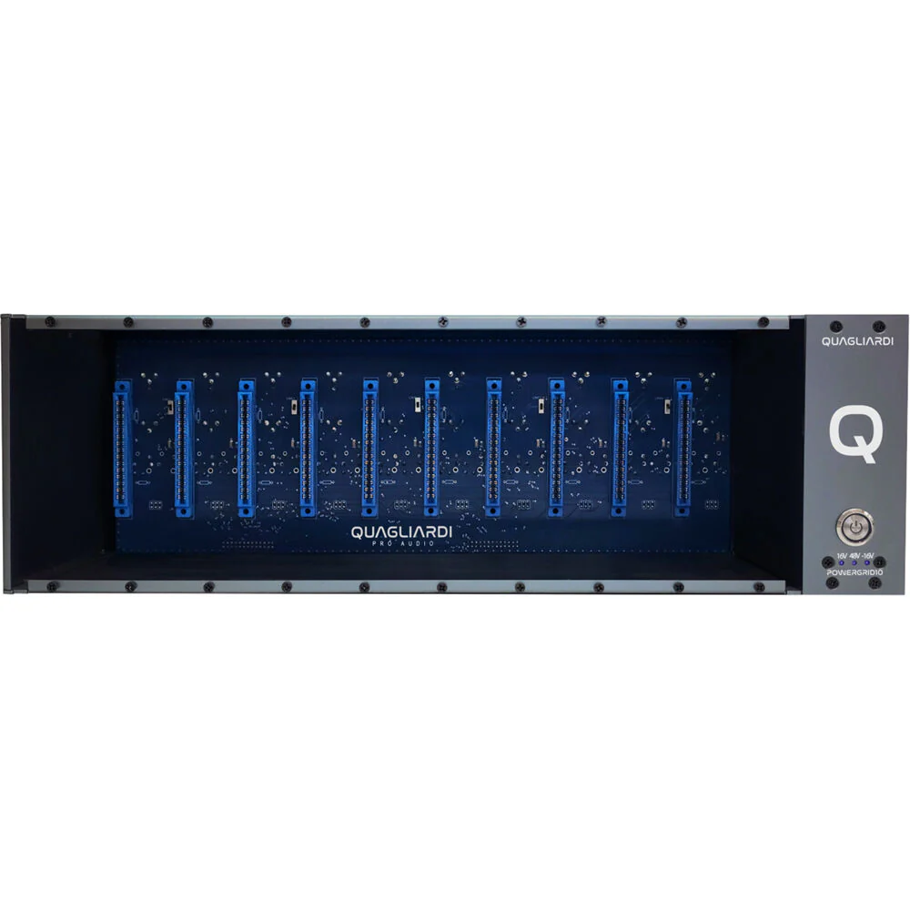 QUAGLIARDI PRO AUDIO Powergrid X 10-Slot 500-Series Rack Chassis