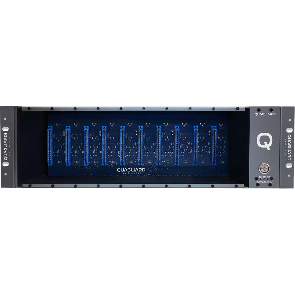 QUAGLIARDI PRO AUDIO Powergrid X 10-Slot 500-Series Rack Chassis - Image 2