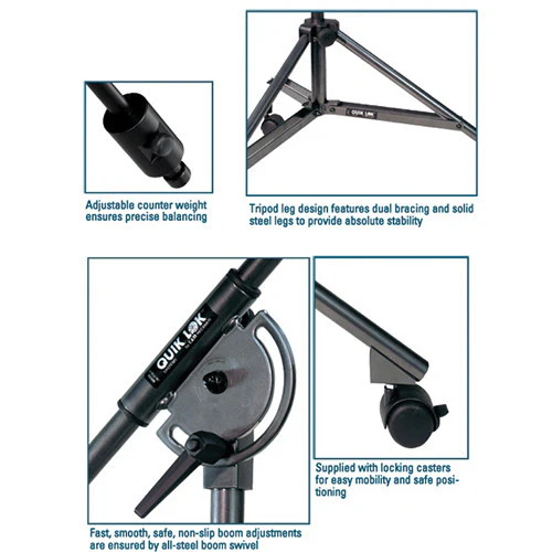 QuikLok A-50AM - Tripod Studio Boom Stand - Image 3