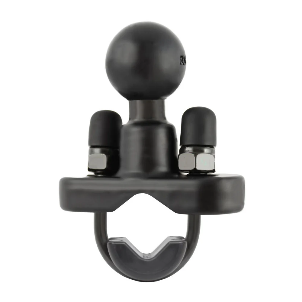 RAM MOUNTS Rail Base with Zinc Coated U-Bolt and 1" Ball