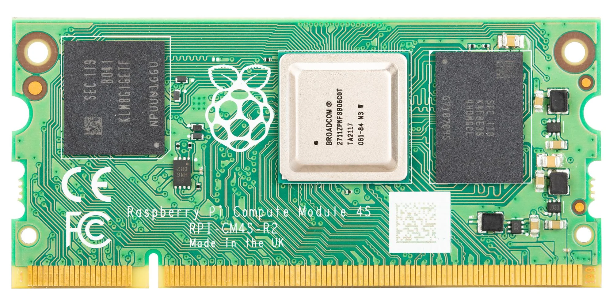 RASPBERRY-PI CM4S02008 Raspberry Pi Compute Module 4 SODIMM, Broadcom BCM2711, 64-bit ARM Cortex-A72 v8, 1.5GHz, 2GB