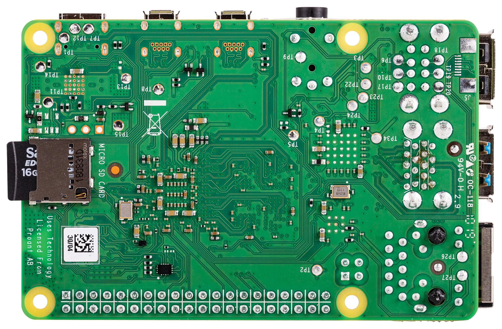 RASPBERRY-PI RPI4-MODBP-4GB SBC, Raspberry Pi4 B 4GB, BCM2711, ARM Cortex-A72, 4GB RAM, MicroSD, Linux, Wifi, 2x micro HDMI GTIN UPC EAN: 765756931182 - Image 2