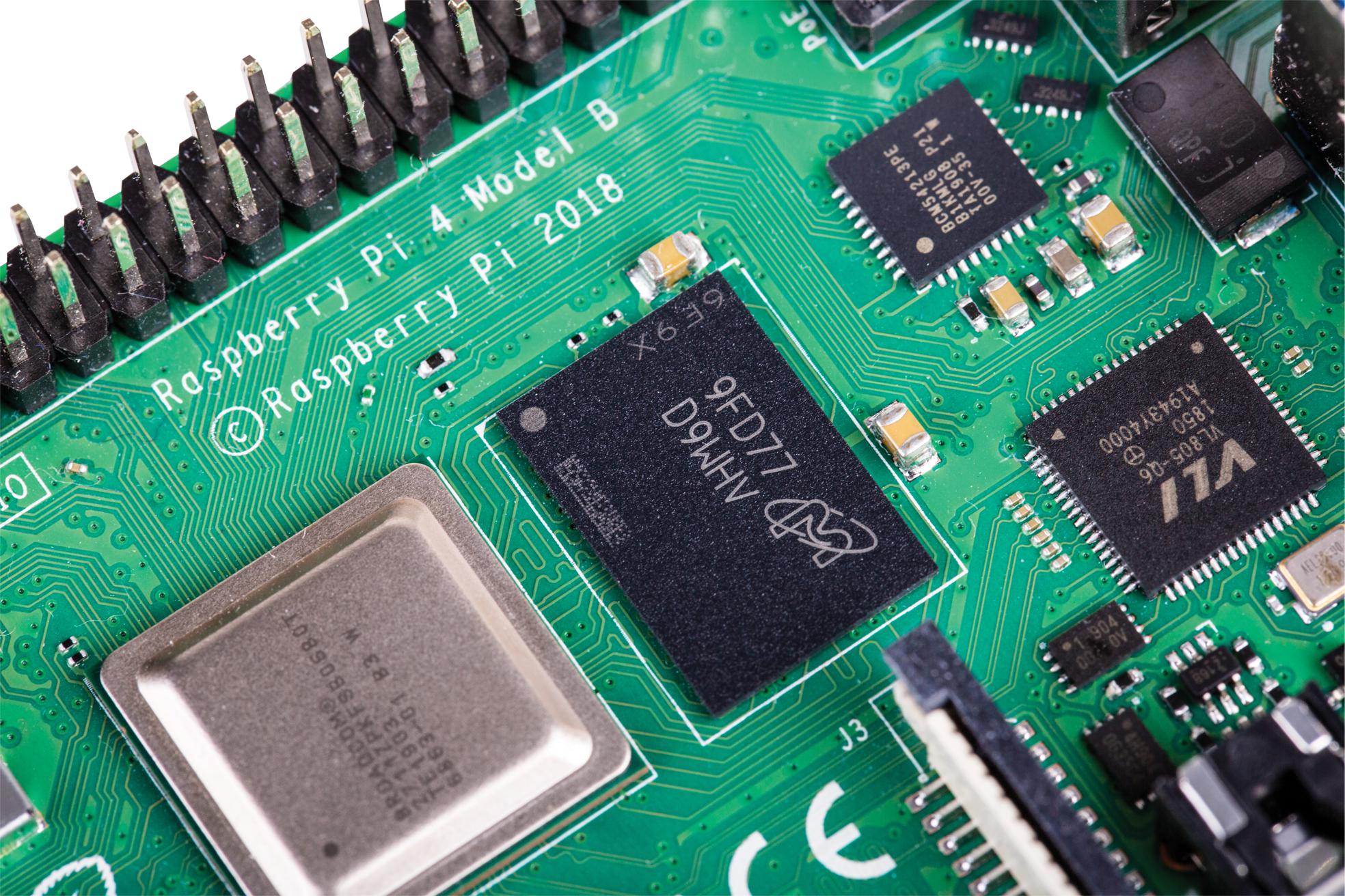 RASPBERRY-PI RPI4-MODBP-4GB SBC, Raspberry Pi4 B 4GB, BCM2711, ARM Cortex-A72, 4GB RAM, MicroSD, Linux, Wifi, 2x micro HDMI GTIN UPC EAN: 765756931182 - Image 5