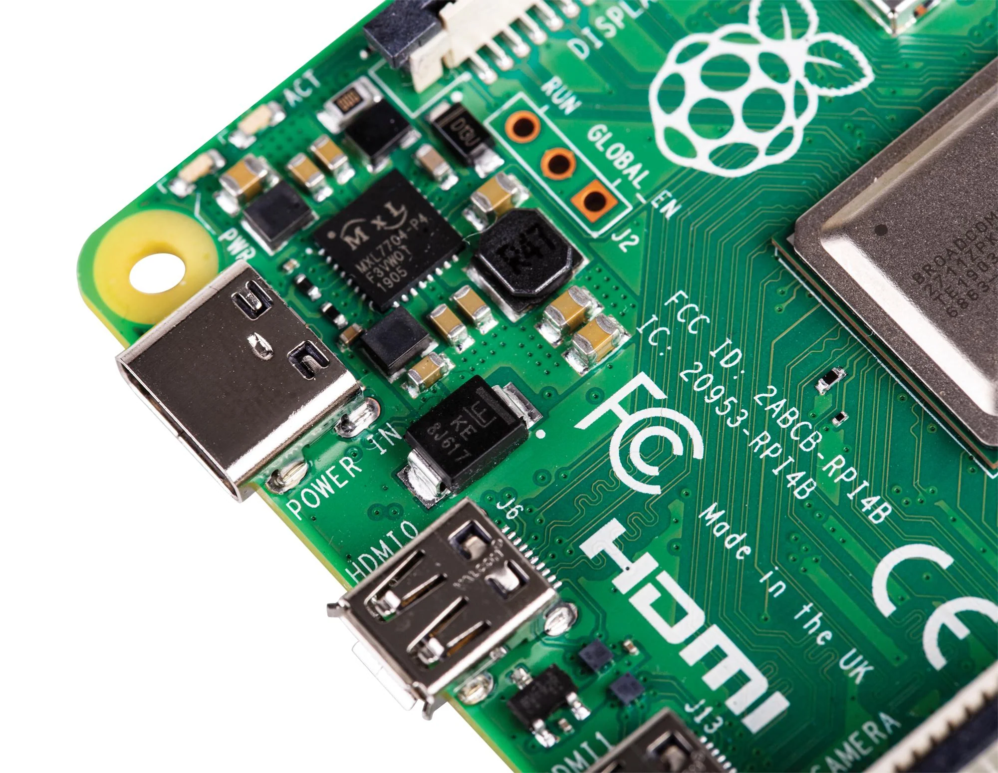 RASPBERRY-PI RPI4-MODBP-4GB SBC, Raspberry Pi4 B 4GB, BCM2711, ARM Cortex-A72, 4GB RAM, MicroSD, Linux, Wifi, 2x micro HDMI GTIN UPC EAN: 765756931182 - Image 9