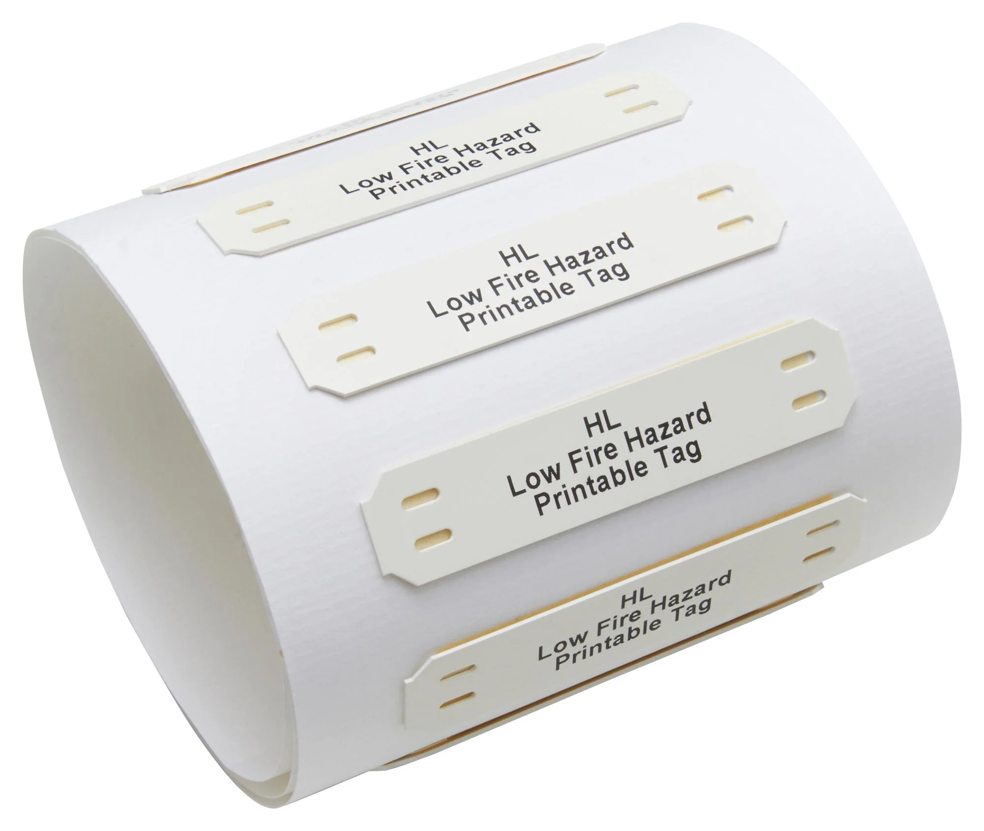 Raychem - TE Connectivity HL104WE1TS025B Wire Marker Tie On Printable Plate Blank White 45mm x 10.4mm