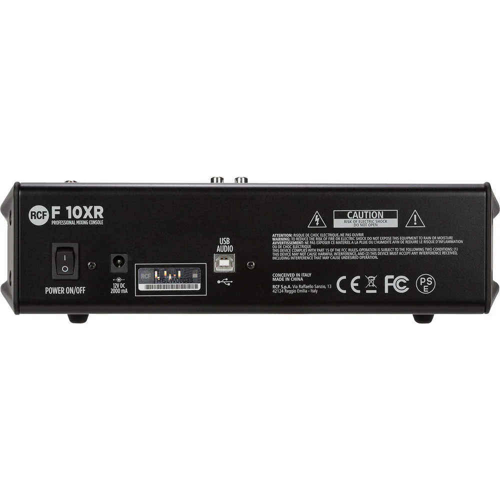 RCF F-10XR 10-Channel Mixer with Multi-FX and Stereo Recording - Image 5