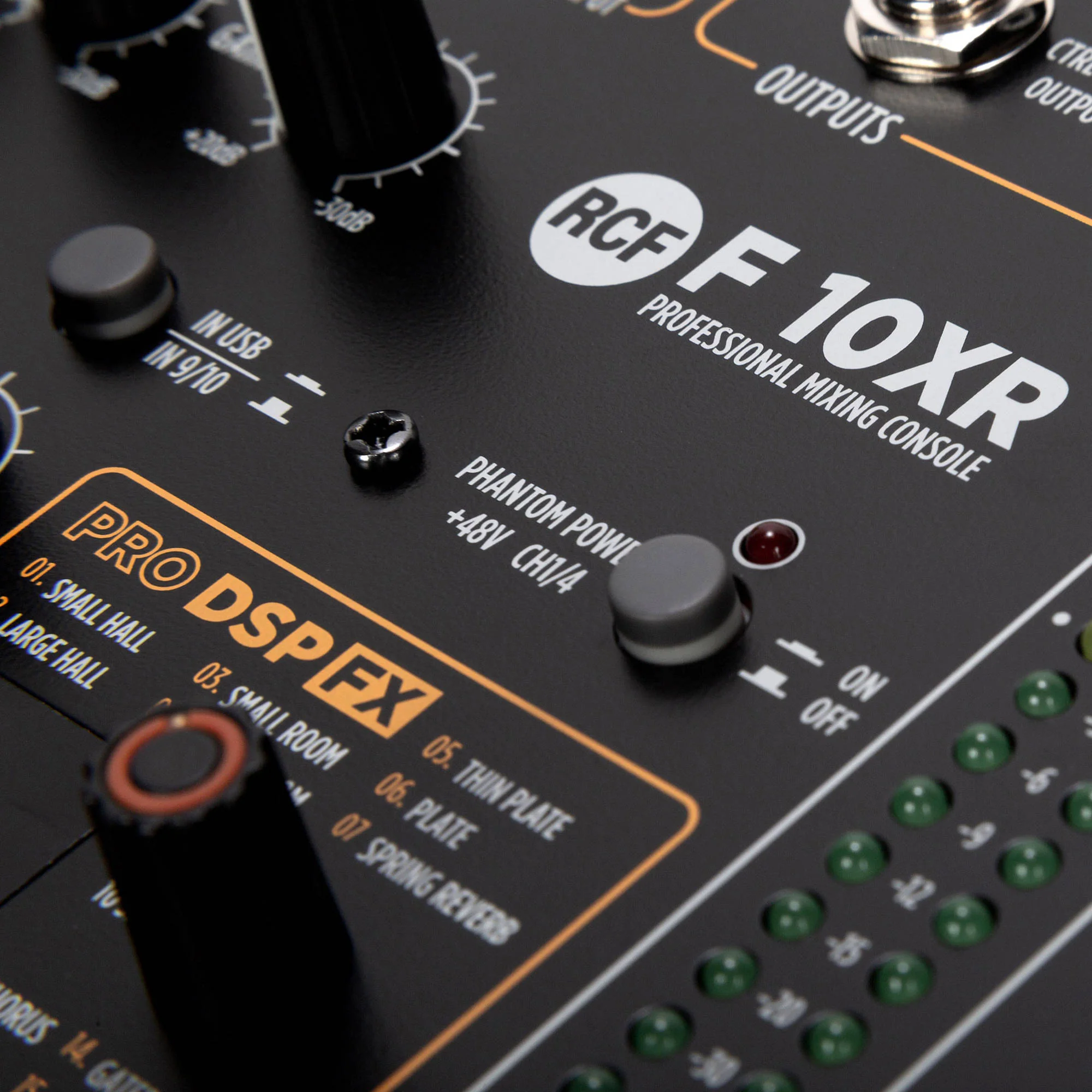 RCF F-10XR 10-Channel Mixer with Multi-FX and Stereo Recording - Image 8
