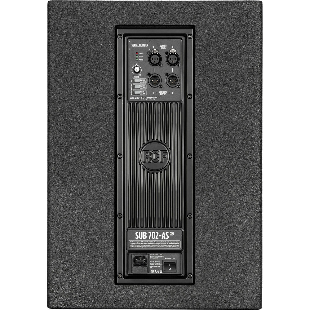 RCF SUB 702-AS MK3 12" Active Subwoofer - Image 4