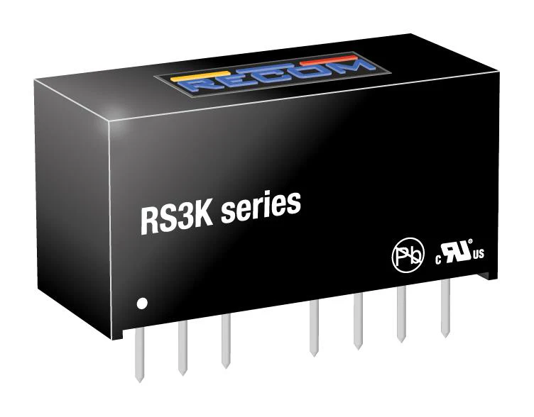 RECOM POWER RS3K-2405SZ/H3 Isolated Through Hole DC/DC Converter, ITE, SIP, 4:1, 3 W, 1 Output, 5 V