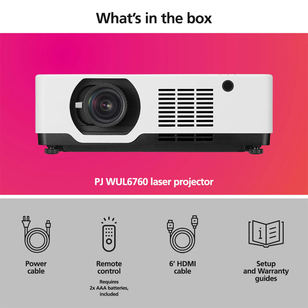 Ricoh PJ-WUL6760 6000-Lumen WUXGA Laser 3LCD Projector - Image 6