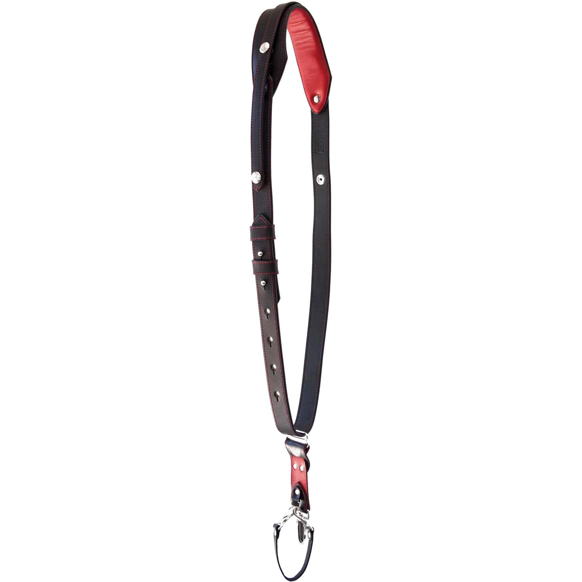 RL Handcrafts Andino Pro-DLX Leather Camera Sling (Medium, Black/Red) - Image 15
