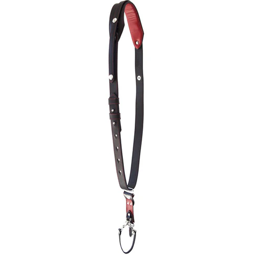 RL Handcrafts Andino Pro-DLX Leather Camera Sling (Medium, Black/Red) - Image 5