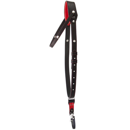 RL Handcrafts Andino Pro-DLX Leather Camera Sling (Medium, Black/Red) - Image 6