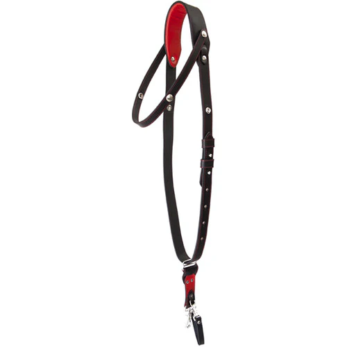 RL Handcrafts Andino Pro-DLX Leather Camera Sling (Medium, Black/Red) - Image 7