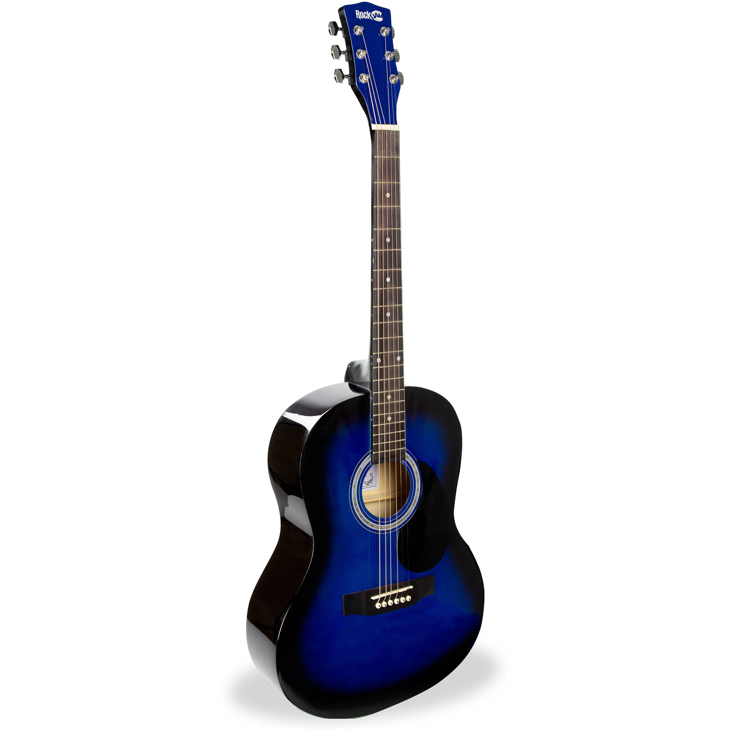 RockJam Full-Sized Acoustic Guitar Kit (Blue) - Image 3