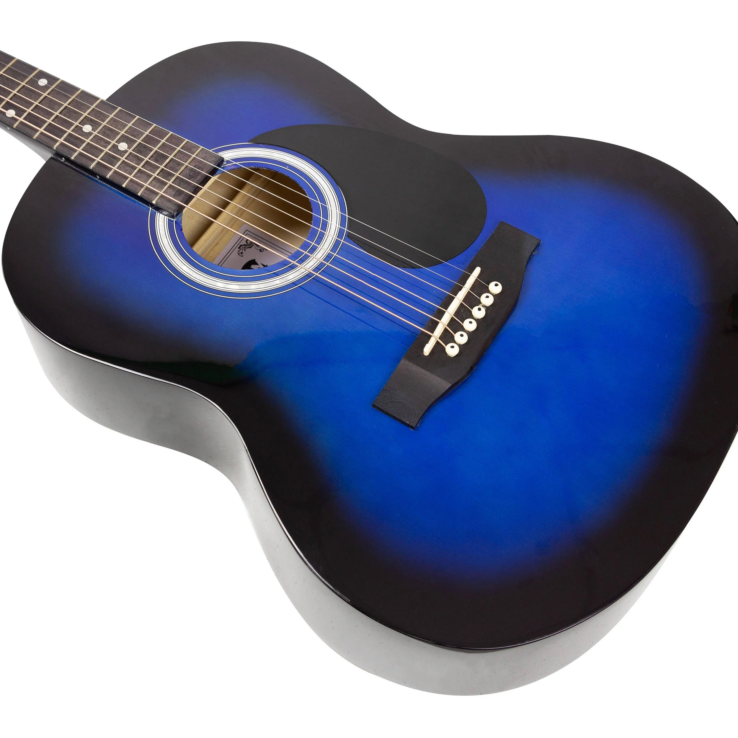 RockJam Full-Sized Acoustic Guitar Kit (Blue) - Image 7