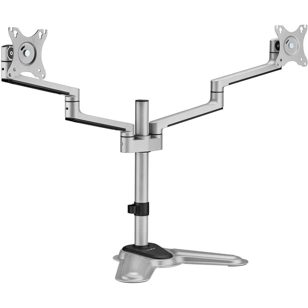 Rocstor ErgoReach EP11 Premium Aluminum Dual-Screen Monitor Stand - Image 2