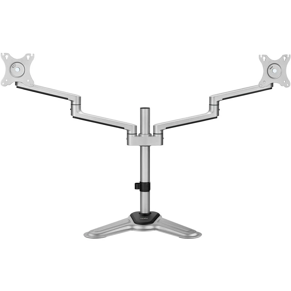 Rocstor ErgoReach EP11 Premium Aluminum Dual-Screen Monitor Stand - Image 3