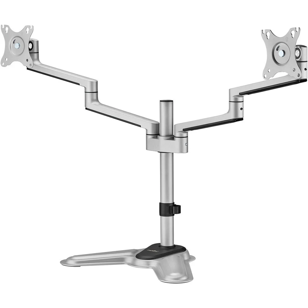 Rocstor ErgoReach EP11 Premium Aluminum Dual-Screen Monitor Stand - Image 5