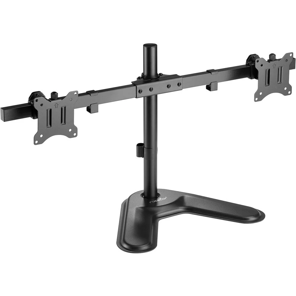 Rocstor ErgoReach EP2 Premium Pole Mount Dual-Screen Monitor Stand - Image 4