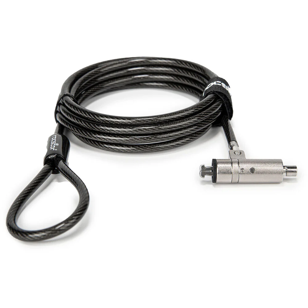 Rocstor Rocbolt C22 Slim Security Cable With Key Lock and 2 Keys (6', TAA) - Image 6