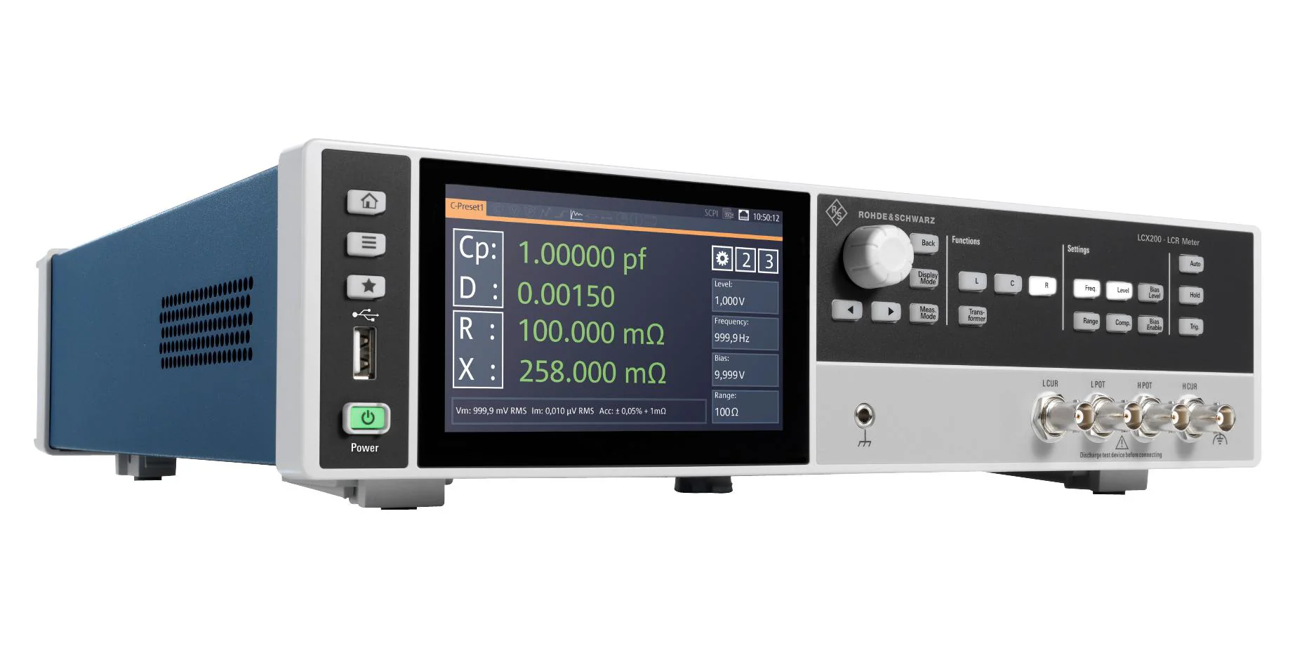 Rohde &amp; Schwarz LCX200COM LCR Meter Bench 1 MHz 100 Mohm New - Image 6
