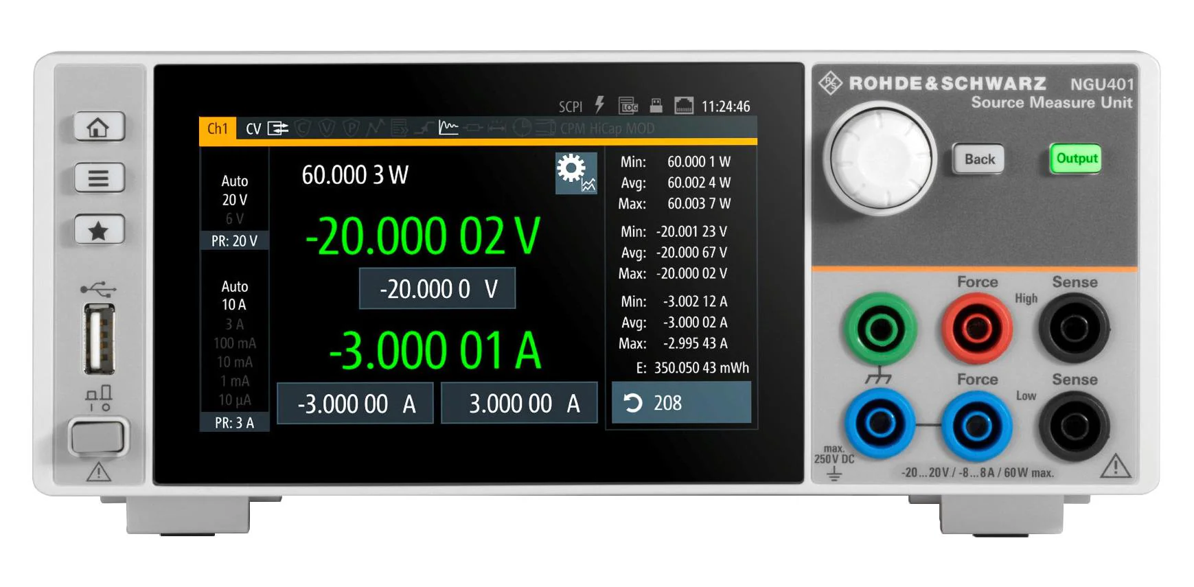 Rohde & Schwarz NGU401COM NGU401COM Source Measure Unit SMU 1-Channel 4-Quadrant 40V 3A 60W With Digital I/O Option Complete Pack - Image 2