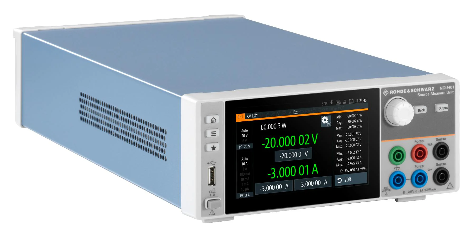 Rohde & Schwarz NGU401COM NGU401COM Source Measure Unit SMU 1-Channel 4-Quadrant 40V 3A 60W With Digital I/O Option Complete Pack - Image 5