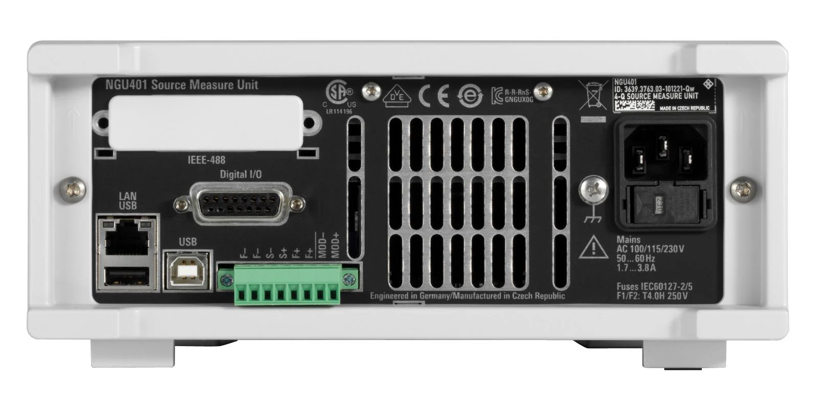 Rohde & Schwarz NGU401COM NGU401COM Source Measure Unit SMU 1-Channel 4-Quadrant 40V 3A 60W With Digital I/O Option Complete Pack - Image 6