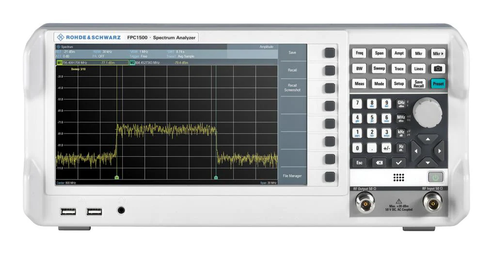Rohde & Schwarz FPC1500 + FPC-B3 (FPC-P3TG) Spectrum Analyser w/TG Bench FPC Series 5kHz to 3GHz 178 mm 396 147