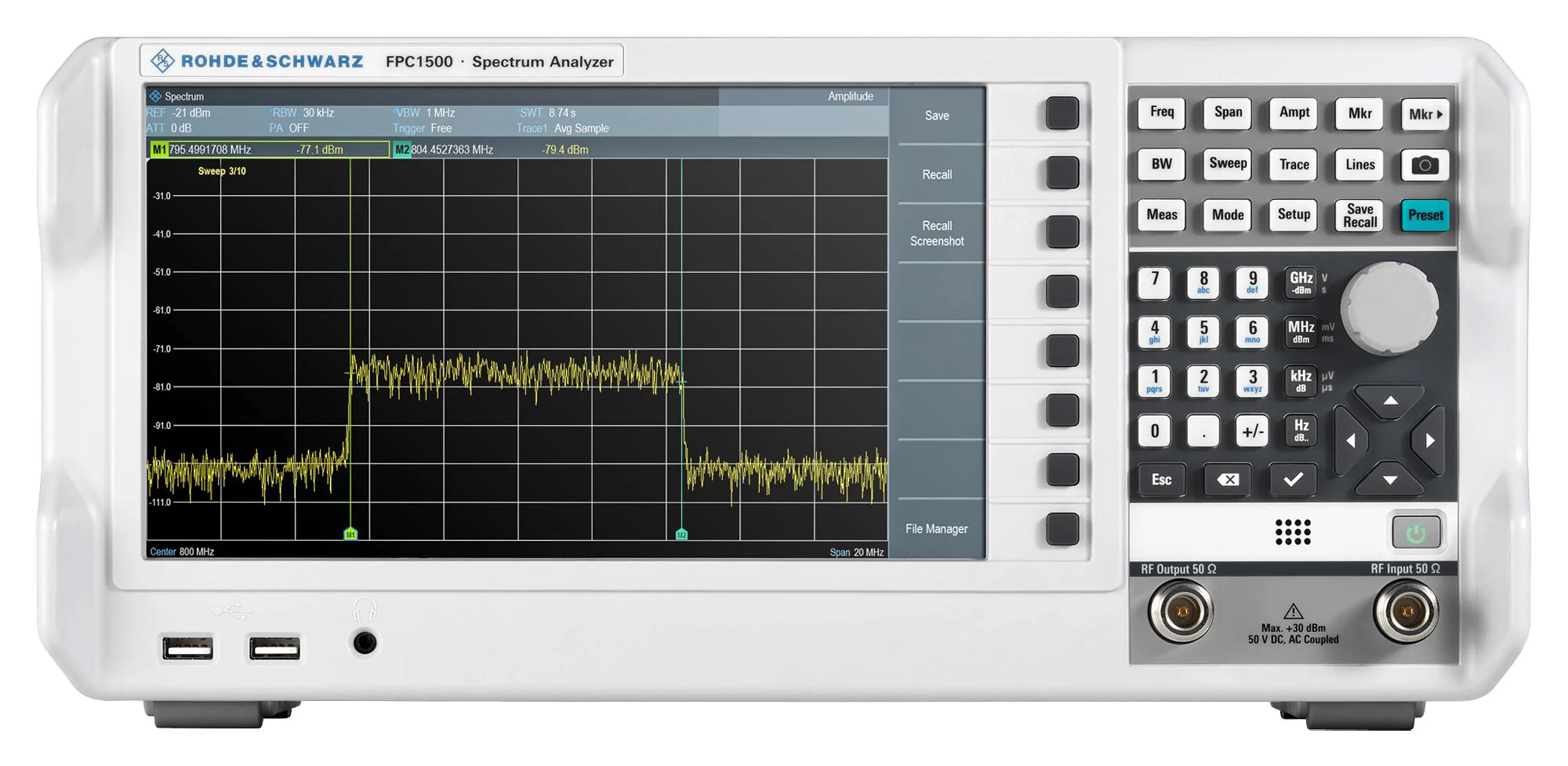 Rohde & Schwarz FPC1500 + FPC-B3 (FPC-P3TG) Spectrum Analyser w/TG Bench FPC Series 5kHz to 3GHz 178 mm 396 147 - Image 4