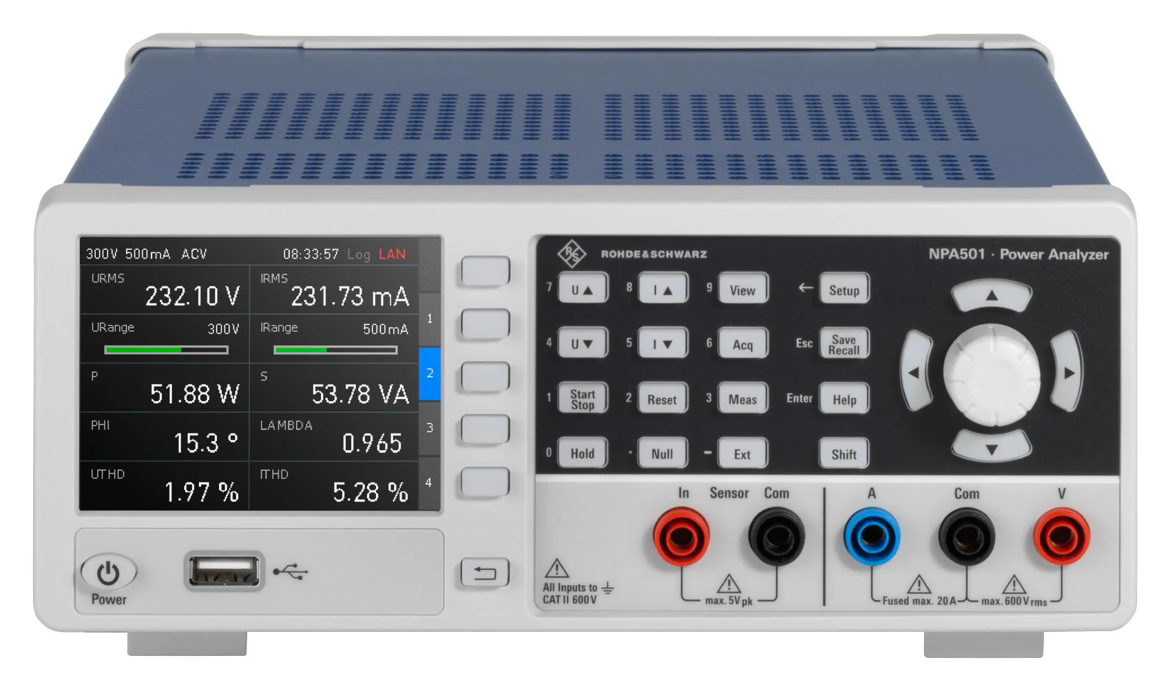 ROHDE & SCHWARZ NPA501 POWER ANALYZER, 2CH, 100KHZ, 100 TO 230V - Image 3
