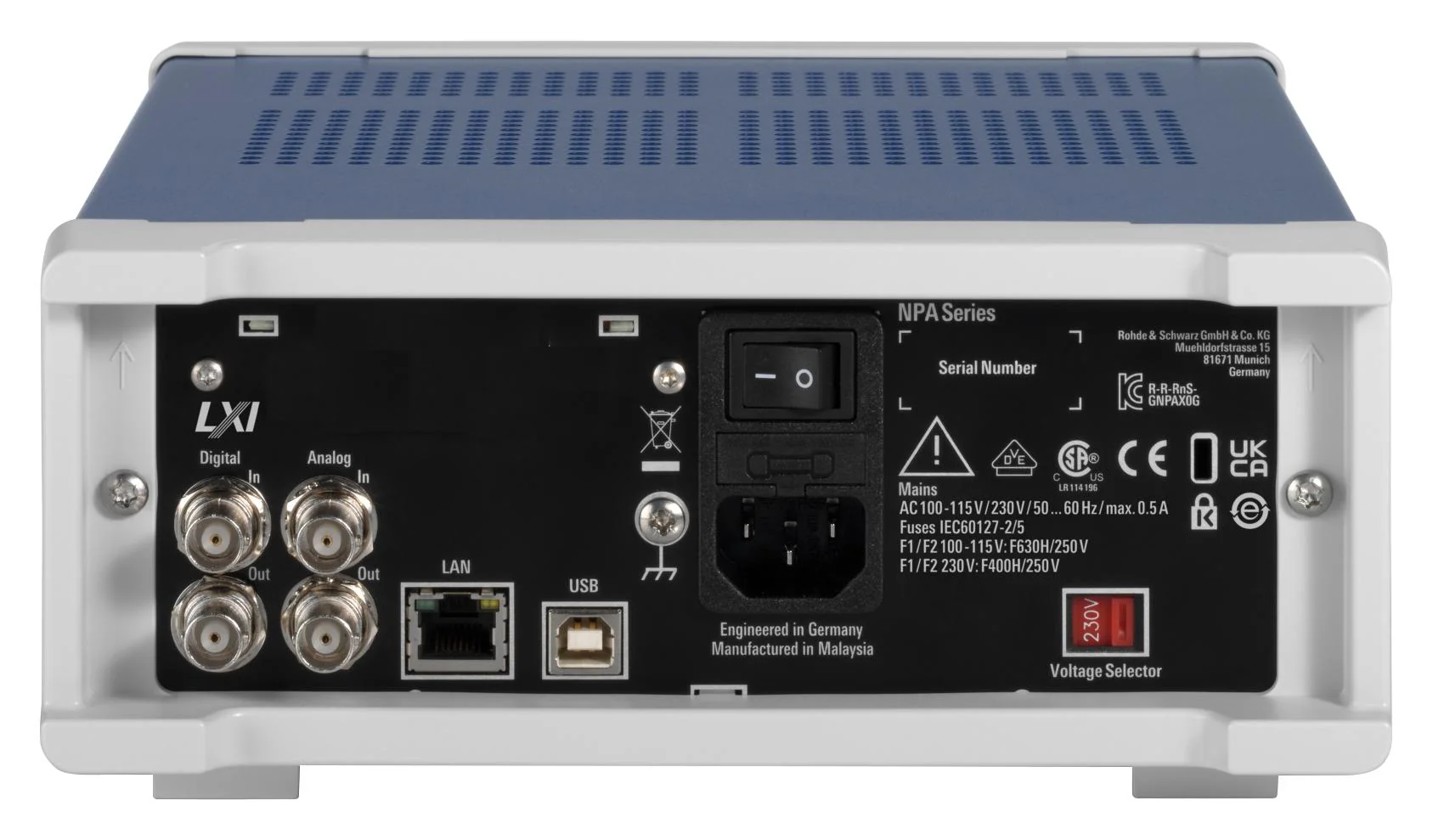 ROHDE & SCHWARZ NPA501 POWER ANALYZER, 2CH, 100KHZ, 100 TO 230V - Image 5