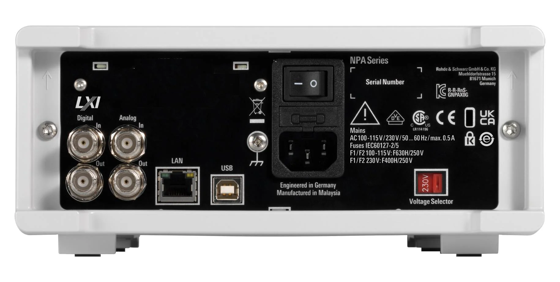ROHDE & SCHWARZ NPA501 POWER ANALYZER, 2CH, 100KHZ, 100 TO 230V - Image 6