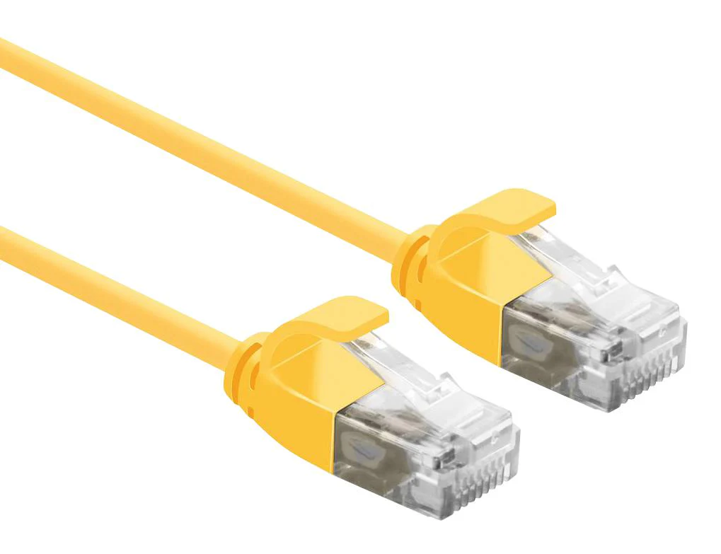 Roline 21.15.3923 Ethernet Cable Cat6a 1 m 3.28 ft RJ45 Plug to Yellow