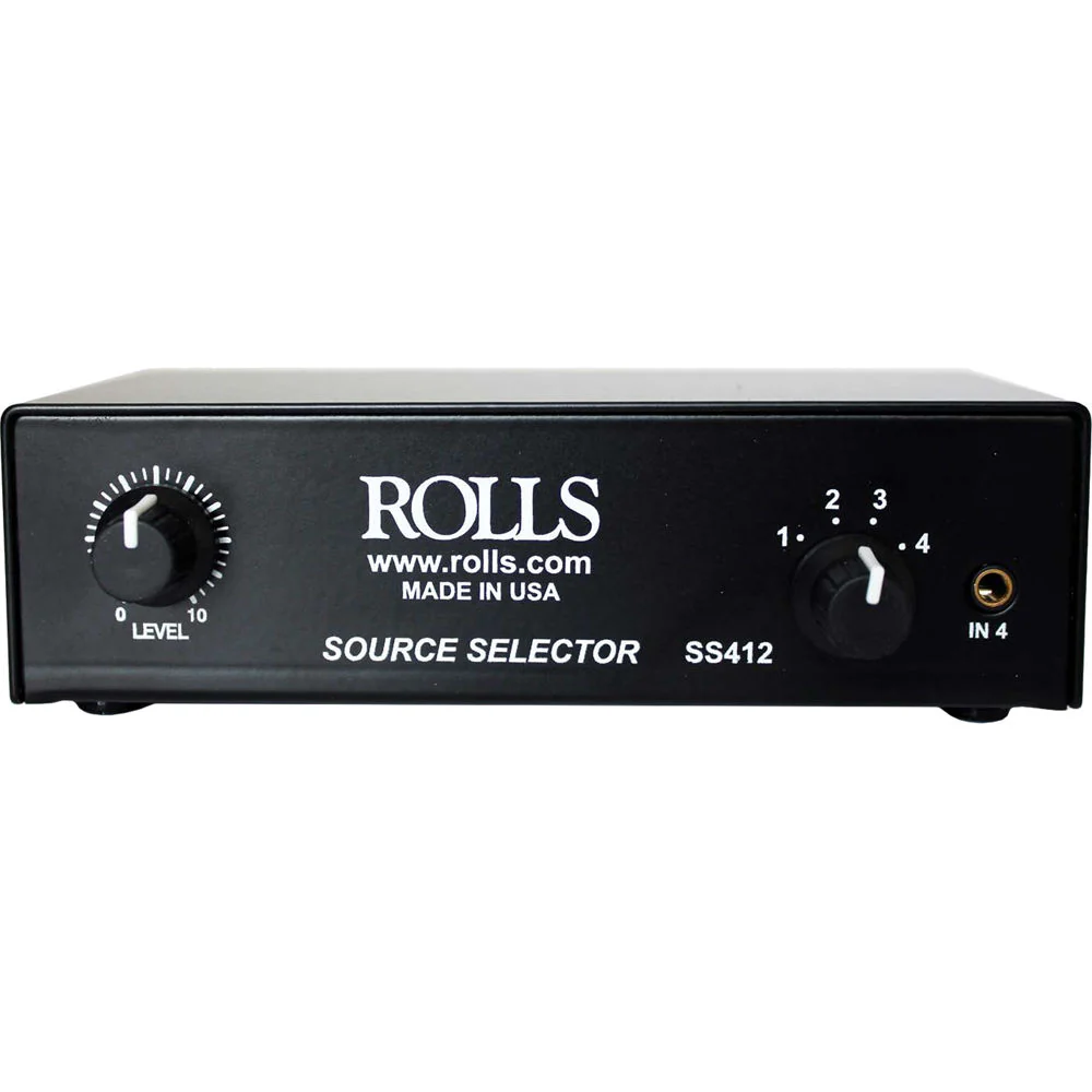Rolls SS412 Passive Analog Stereo Audio Source Selector - Image 3