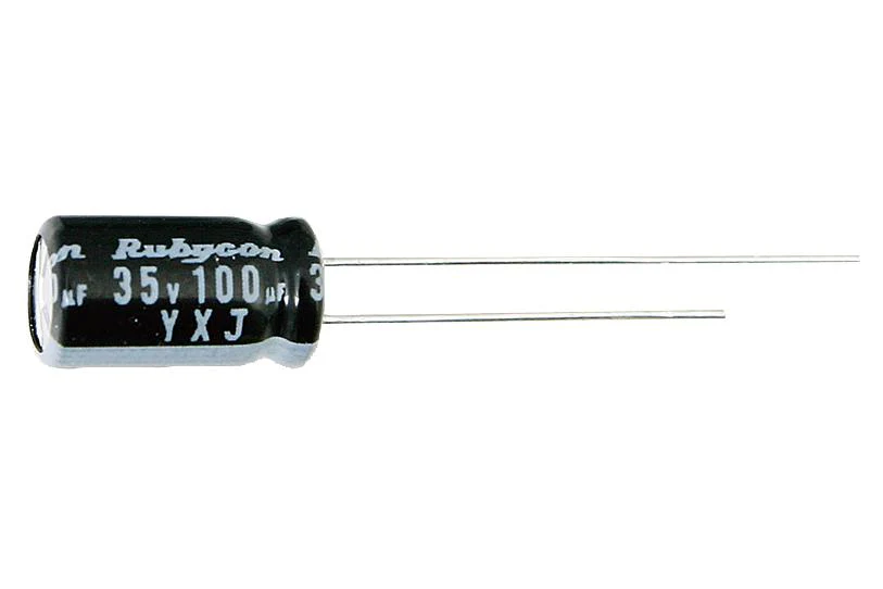 Rubycon 25YXJ1000M10X20 Electrolytic Capacitor 1000 µF 25 V ± 20% Radial Leaded 10000 Hours @ 105°C Polar