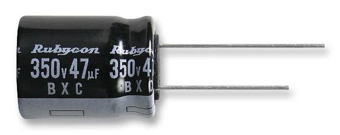Rubycon 400BXC47MEFC16X25 400BXC47MEFC16X25 Electrolytic Capacitor Miniature 47 µF 400 V ± 20% Radial Leaded 12000 Hours @ 105°C Polar