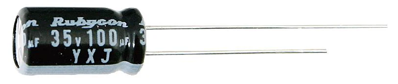 RUBYCON 50YXJ2200M16X35.5 Electrolytic Capacitor, Miniature, 2200 µF, 50 V, YXJ Series, ± 20%, Radial Leaded, 16 mm