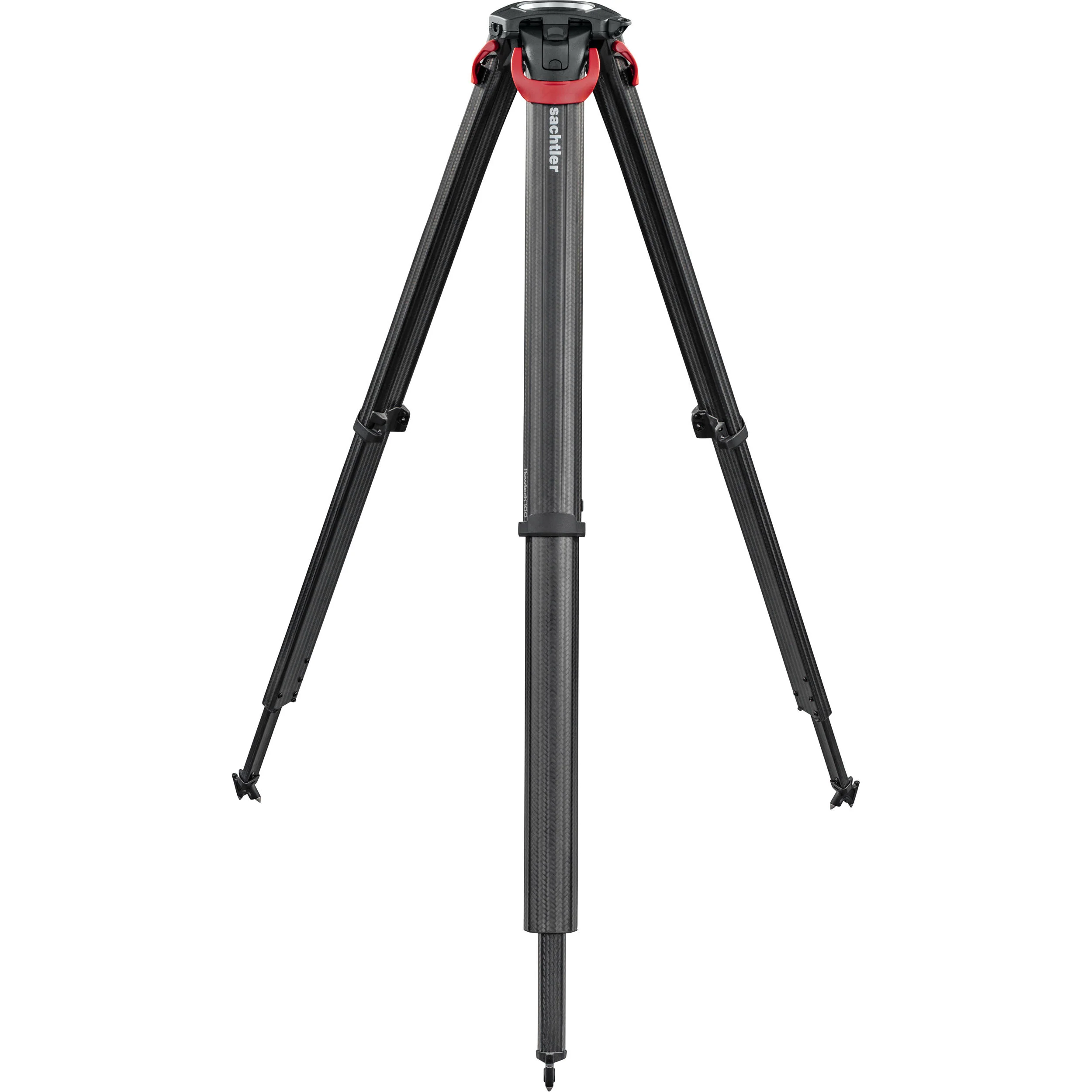Sachtler flowtech 100 MS Carbon Fiber Tripod with Mid-Level Spreader & Rubber Feet - Image 5