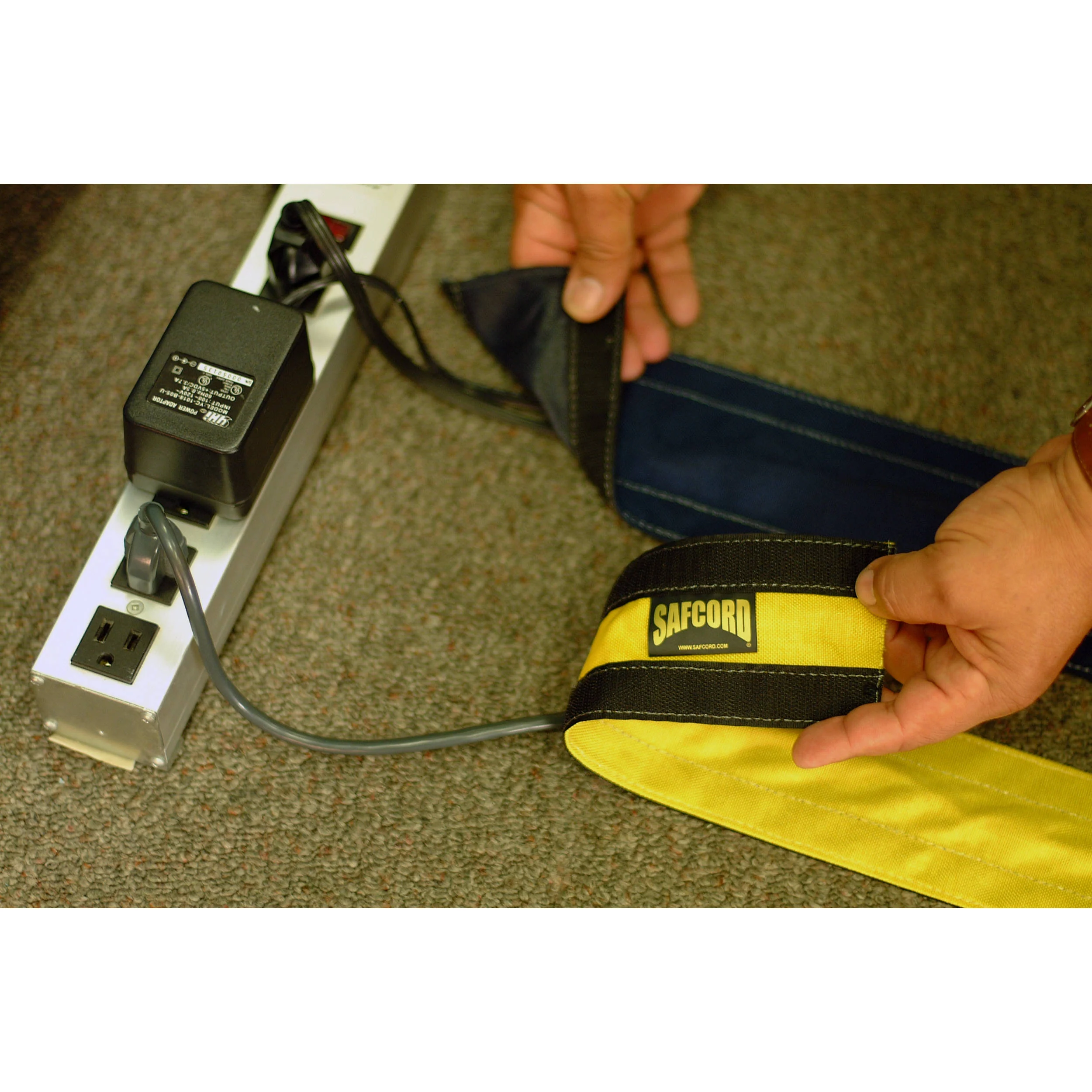 Safcord Cord and Cable Protector for Carpet (3" x 12', Gray) - Image 3