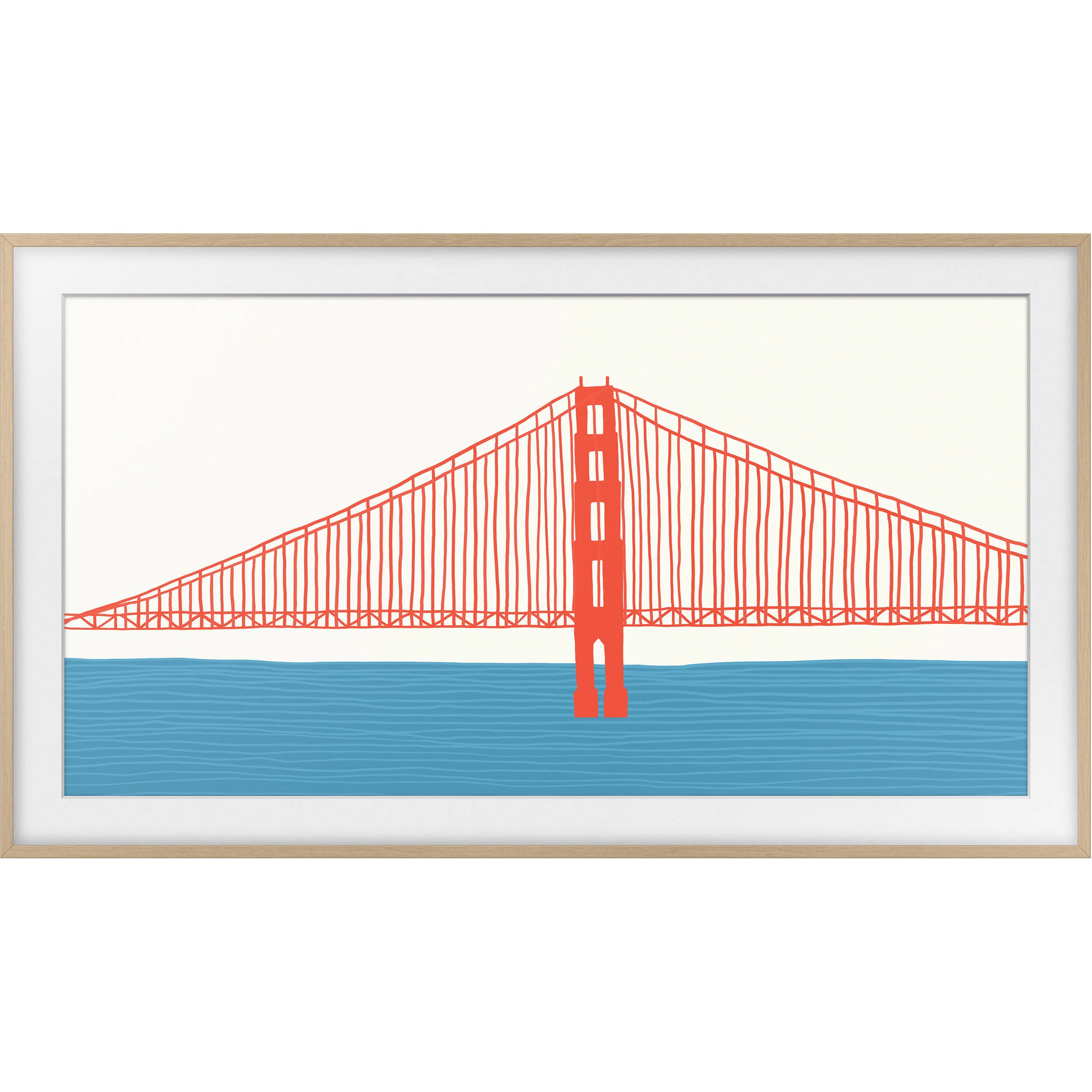 Samsung Customizable Bezel for the 2021 43" The Frame TV (Modern Teak)