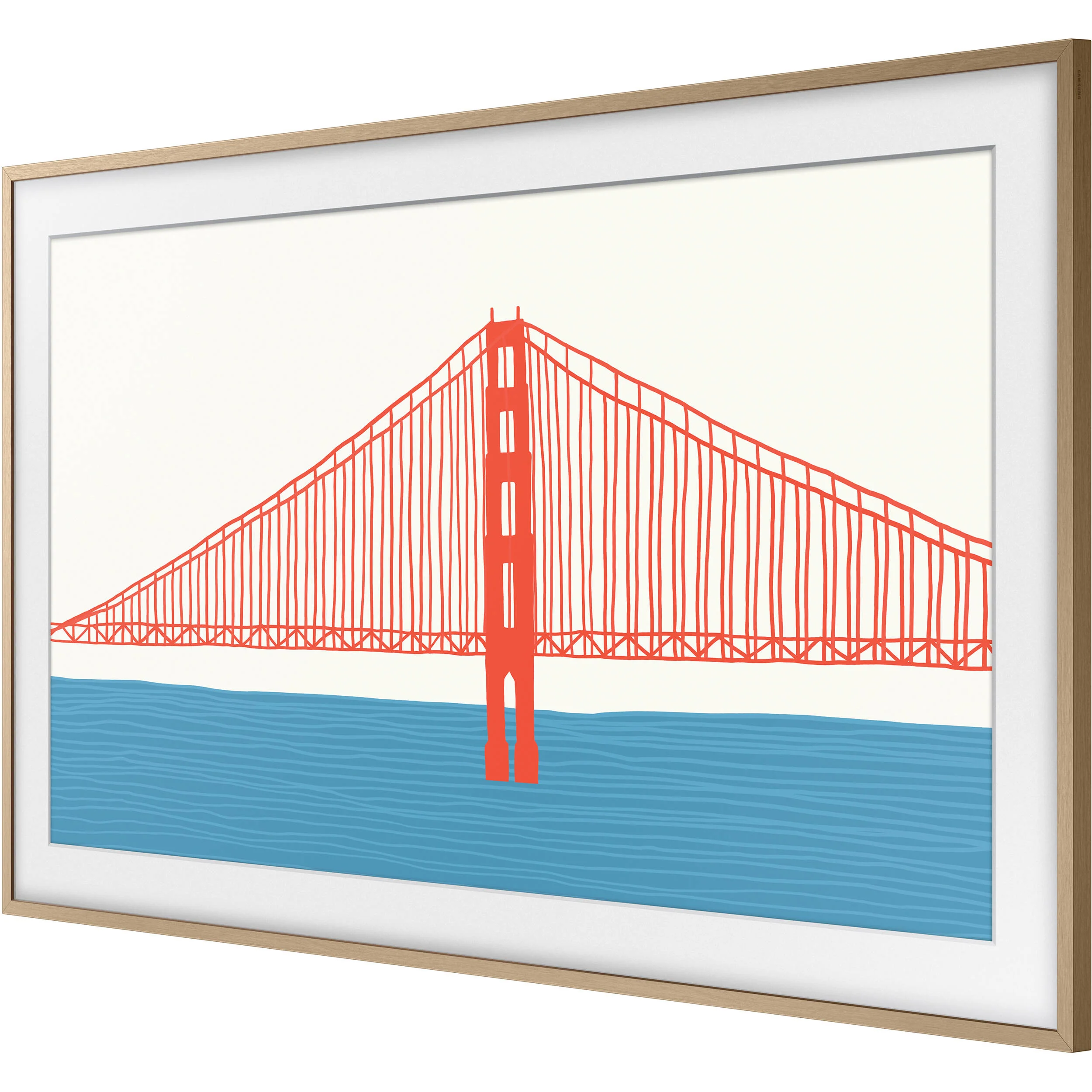 Samsung Customizable Bezel for the 2021 43" The Frame TV (Modern Teak) - Image 2