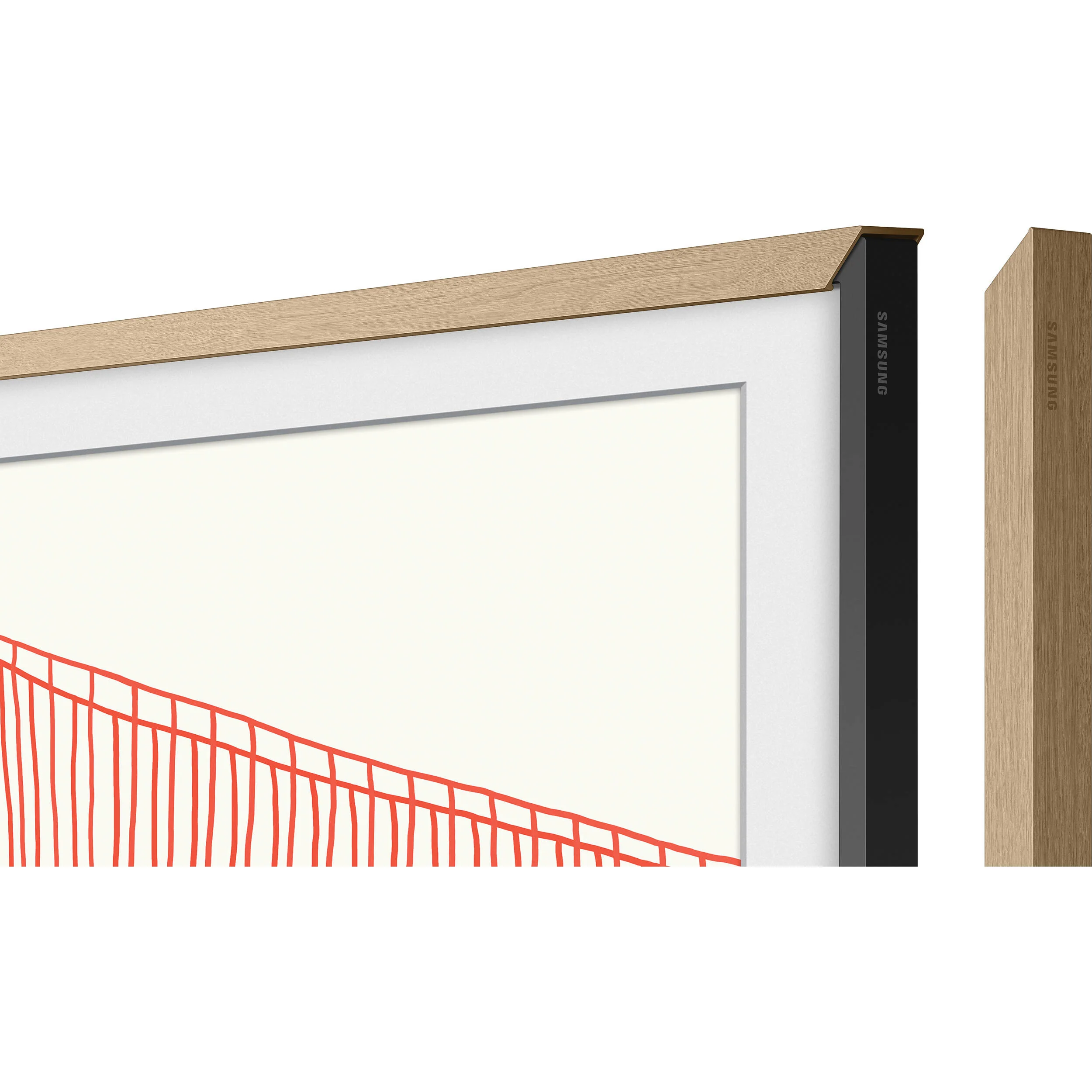 Samsung Customizable Bezel for the 2021 43" The Frame TV (Modern Teak) - Image 5