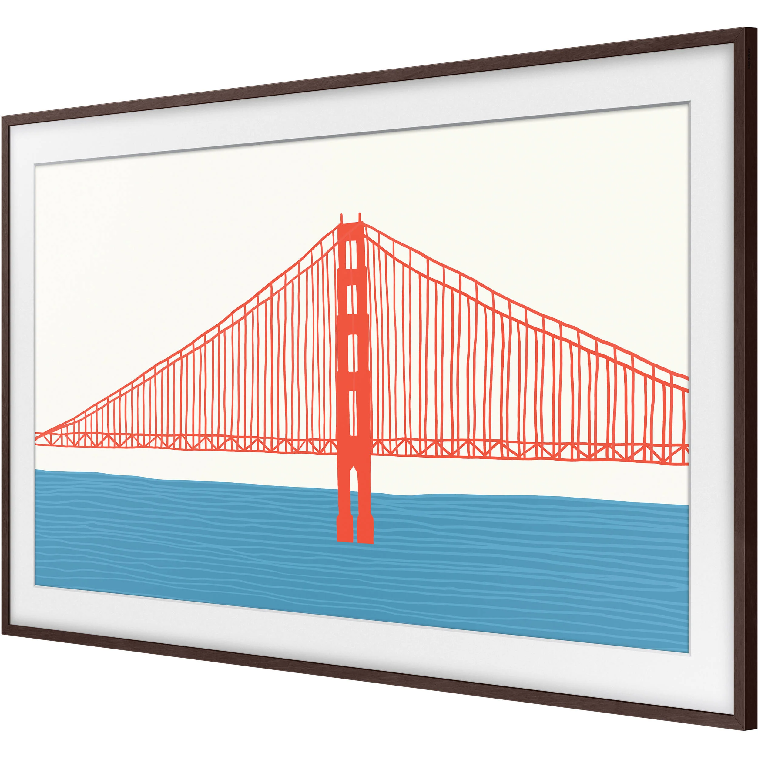 Samsung Customizable Bezel for the 2021 55" The Frame TV (Modern Brown) - Image 2