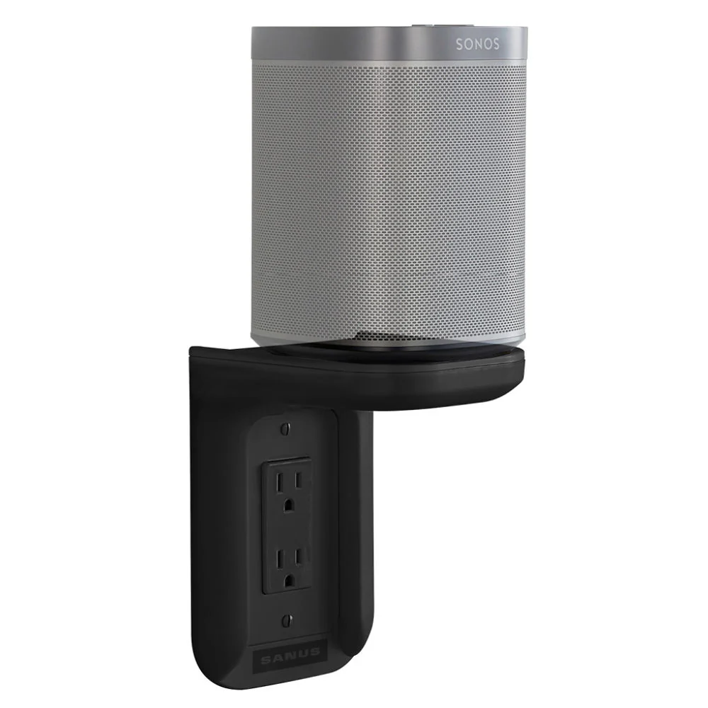 SANUS Outlet Shelf for Sonos One & PLAY:1 (Black, Single) - Image 3