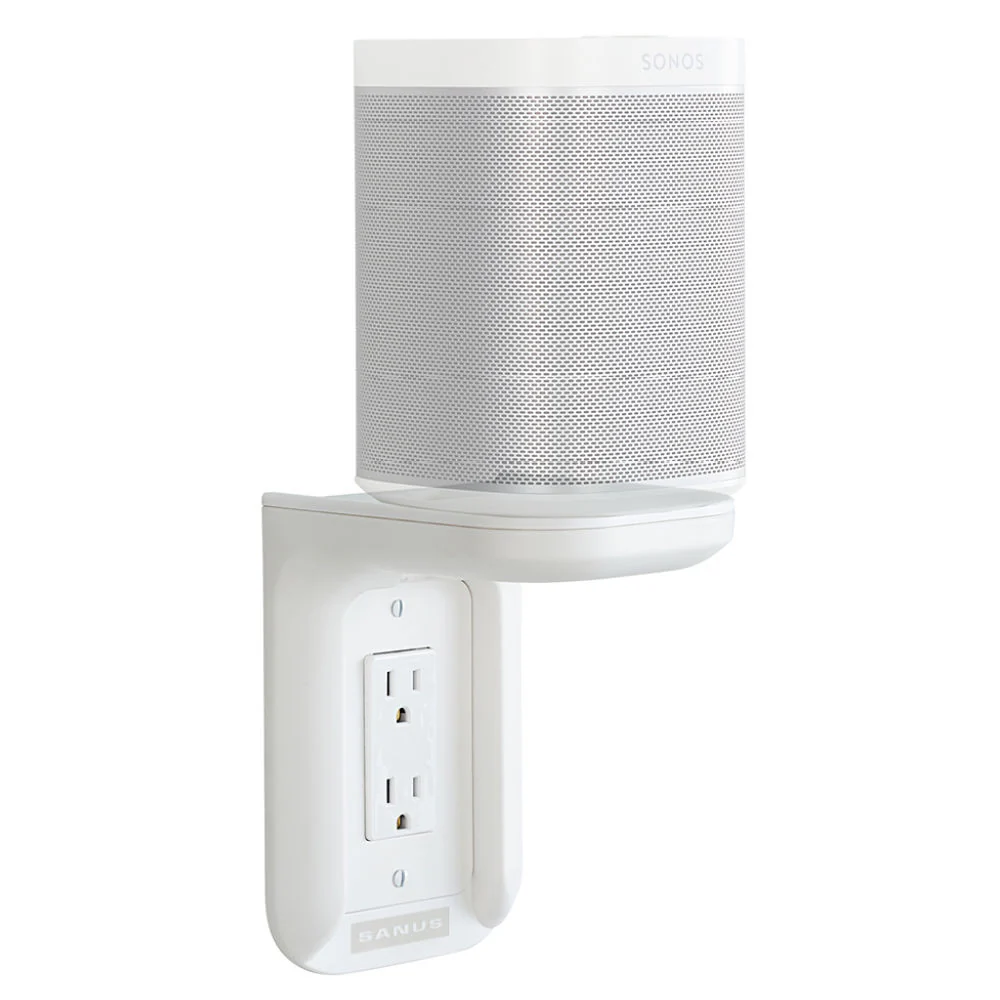 SANUS Outlet Shelf for Sonos One & PLAY:1 (White, Single) - Image 3