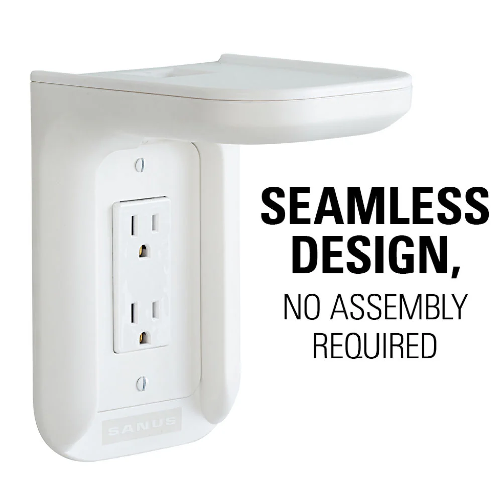 SANUS Outlet Shelf for Sonos One & PLAY:1 (White, Single) - Image 9