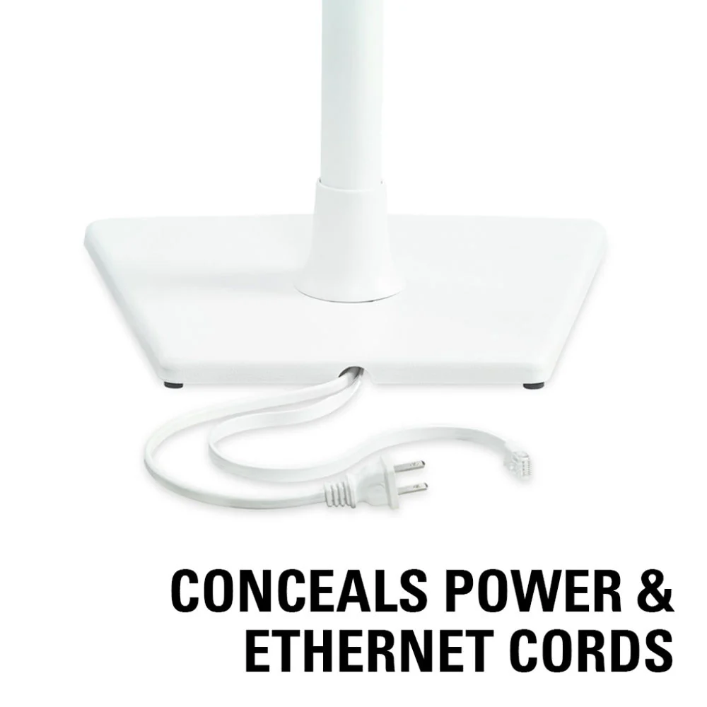 SANUS WSS22 Wireless Speaker Stands for the Sonos One, PLAY:1 & PLAY:3 (White, Pair) - Image 8
